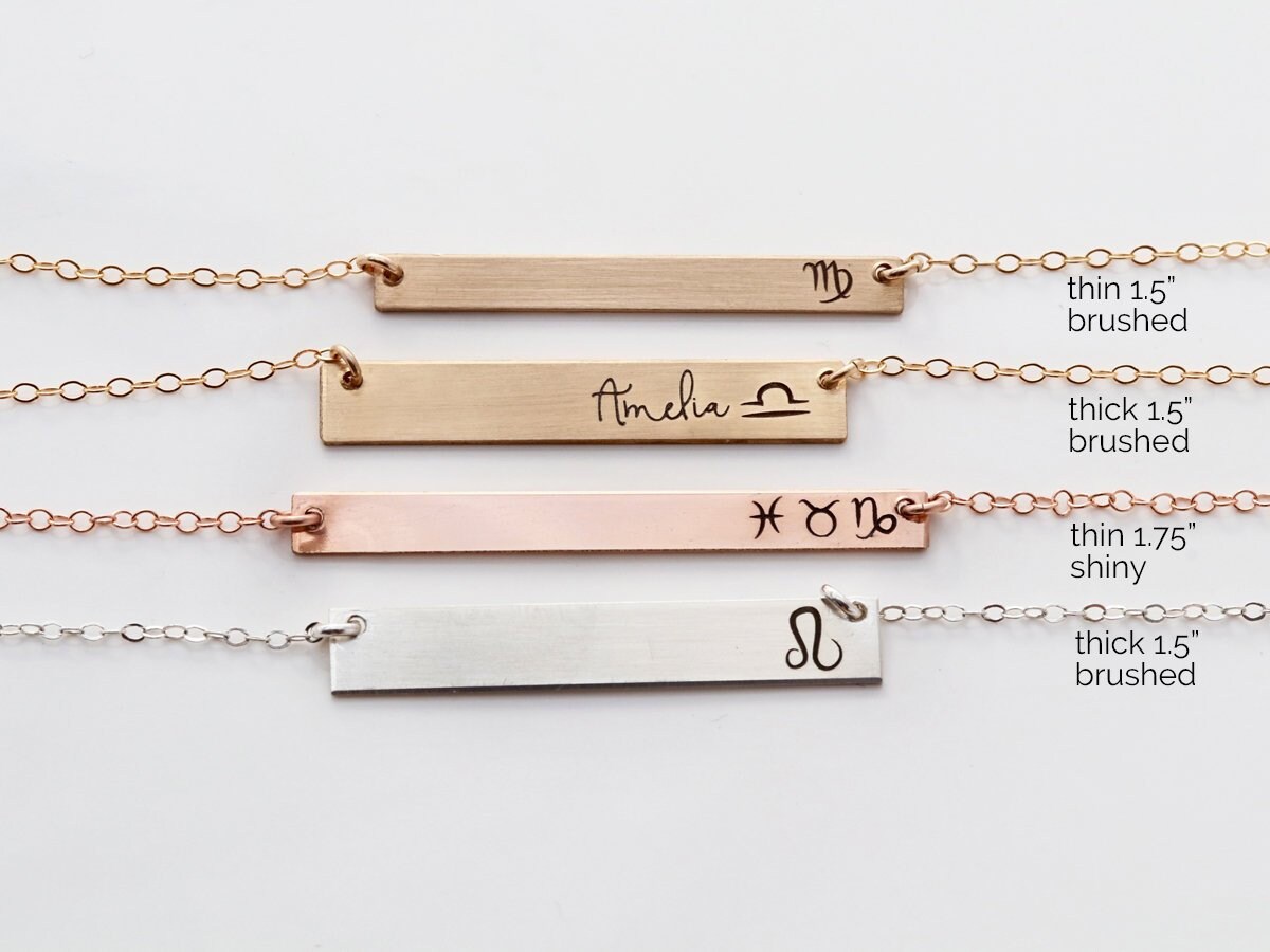 Multiple Colors Available Pink Box Ms Zodiac Tag Necklace Virgo Gold Multiple Colors Available Pink Box Ms Zodiac Tag Necklace Virgo Gold