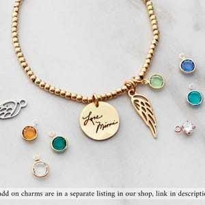 Handwriting Bracelet • Memorial Bracelet • Actual Handwriting • Remembrance Gift • Grieving Gift • Actual Signature • Engraved Bracelet HND image 8