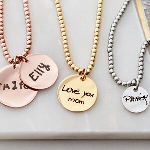 Handwriting Bracelet • Memorial Bracelet • Actual Handwriting • Remembrance Gift • Grieving Gift • Actual Signature • Engraved Bracelet HND image 2