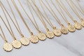 CLEARANCE Zodiac Coin Necklace • Zodiac Necklace • Scorpio Zodiac Necklace • Leo Necklace • Libra Necklace Zodiac • Virgo Necklace • ZODC