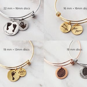 Pulsera con escritura a mano • Pulsera con firma • Escritura a mano real • Pulsera rígida con escritura a mano • Regalo conmemorativo • ZUNO personalizado imagen 5