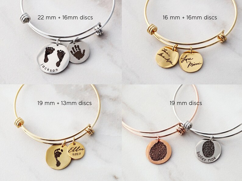 Pulsera con escritura a mano • Pulsera con firma • Escritura a mano real • Pulsera rígida con escritura a mano • Regalo conmemorativo • ZUNO personalizado imagen 5