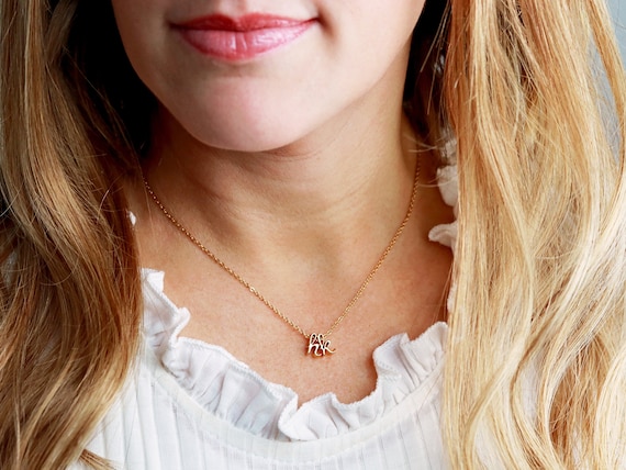 Personalized Initial Necklace / Best 