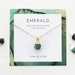 Emerald Necklace • Natural Emerald Gemstone Necklace • May Birthstone • May Birthday Gift • Gift for Her • May Birthday Gift • Gemstone GEM