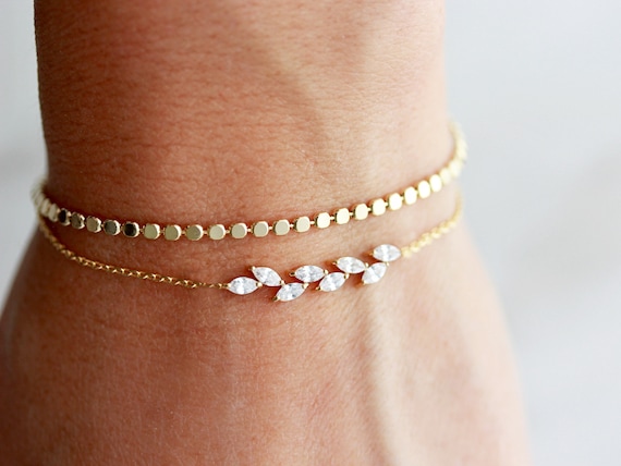 Delicate Wedding Bracelet in Rose Gold for Brides & Bridesmaids| Buy  Wholesale Bridal Jewelry- Adorn A Bride