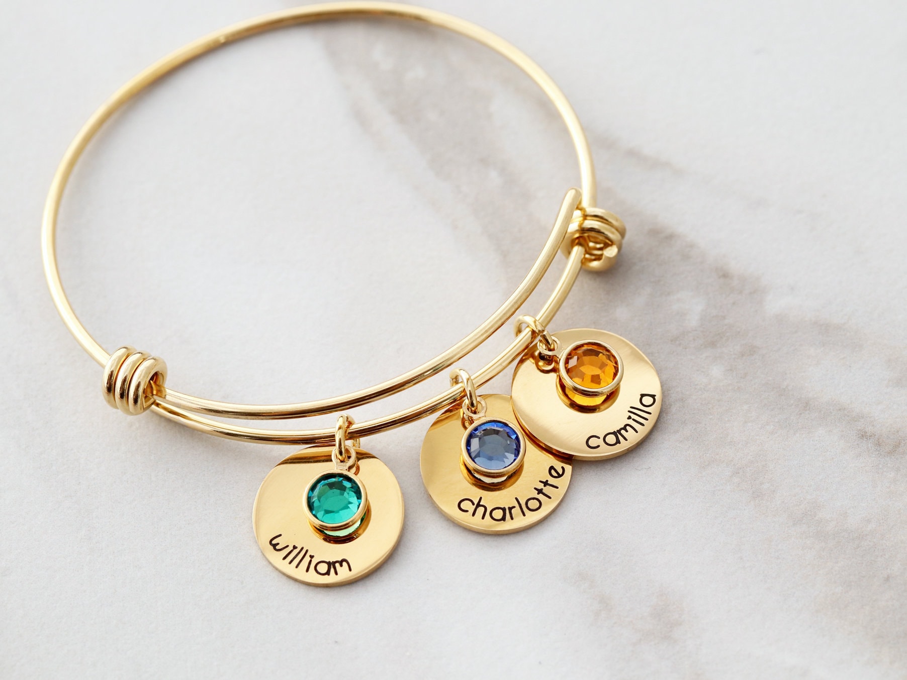 Buy Birthstone Bracelet Birthstone Charm Bracelet Names Online in India   Etsy