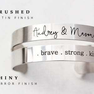 Gift for Him • Men's Cuff Bracelet • Men's Personalized Bracelet • Groom Gift • Men's Bracelet • Custom Engraved Cuff • Custom Mens, ECB image 6