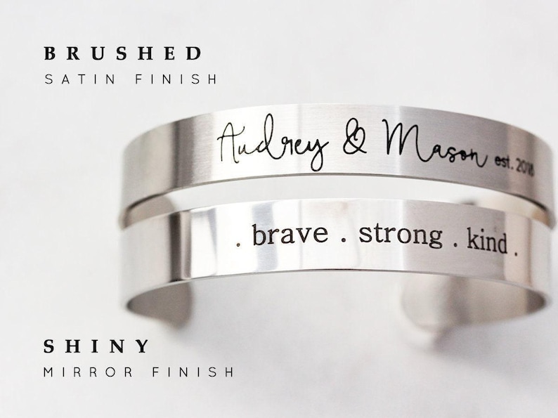 Gift for Him • Men's Cuff Bracelet • Men's Personalized Bracelet • Groom Gift • Men's Bracelet • Custom Engraved Cuff • Custom Mens, ECB image 6