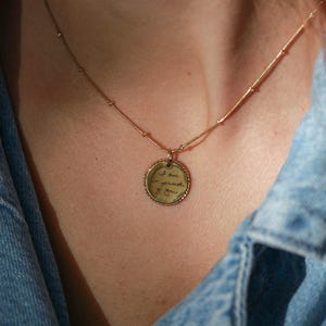 Handwriting Necklace - Actual Handwriting Jewelry Personalized Rope Necklace, Memorial Gift, Custom Signature Engraved Pendant, Rope ZUNO image 11