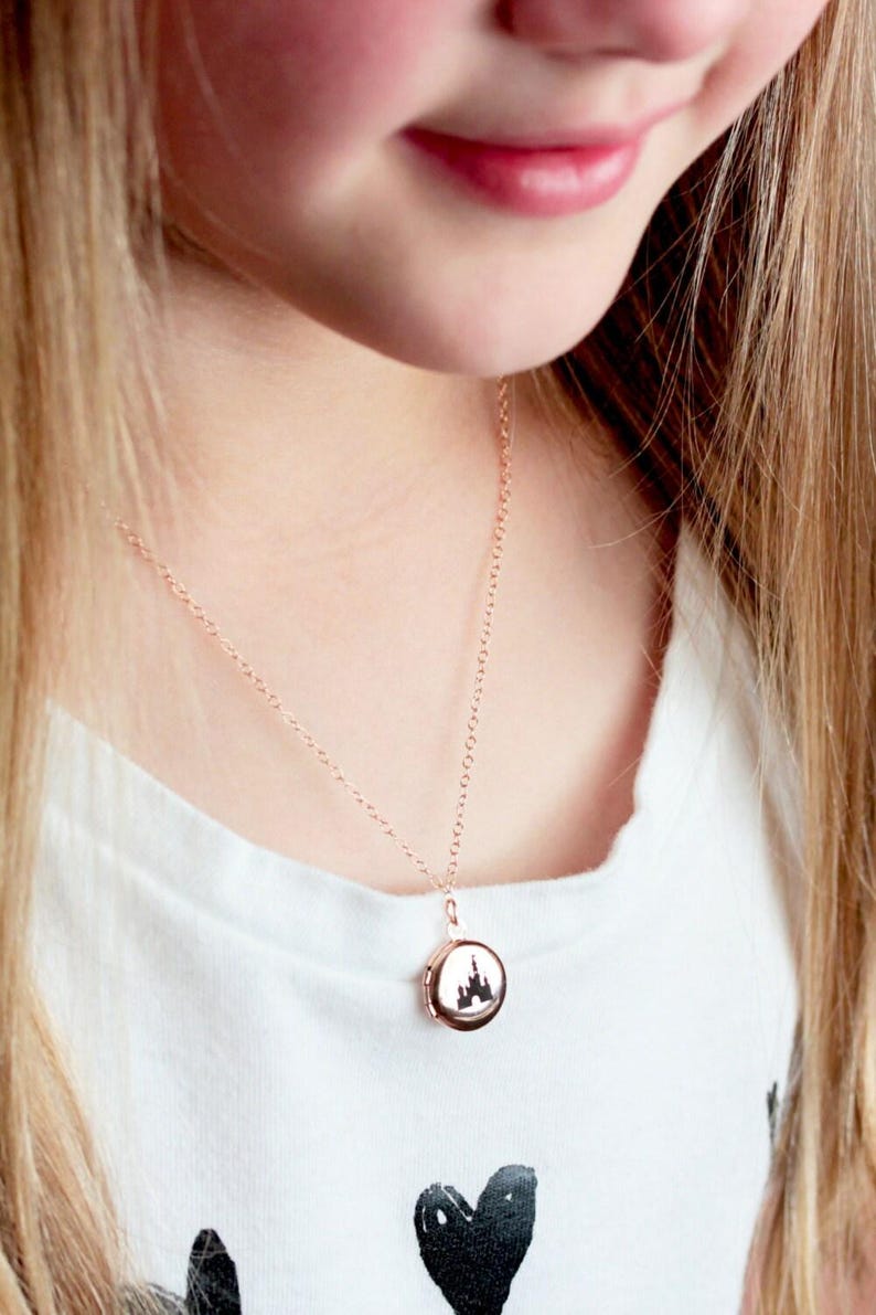 Children's Locket • Personalized Locket • Engraved Locket • Childs Locket • Photo Locket • Locket Necklace • Gift for Kids • MINI MXE1 afbeelding 4