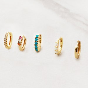 Single Huggie Earring • Simple Hoop Earring • Cartilage Hoop Earring • Gold Huggie Earring • Minimalist Earring • Dainty Earring • ERG