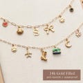 Custom Charm Necklace - Build Your Own, Personalized Charm, Multi Charm Necklace, Waterproof, Anti-Tarnish, Gold, Vintage Necklace CHR T