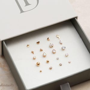 Tiny Cross Flat Back Stud Titanium Earrings, Threadless Push Pin, Dainty Cross, Minimalist, Hypoallergenic, Medical Grade, Cross Stud FEXI image 7