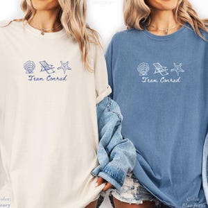 Team Conrad Shirt, Comfort Colors Unisex Tee, Casual Summer Wear, TSITP Shirt, Team Conrad Fisher Shirt