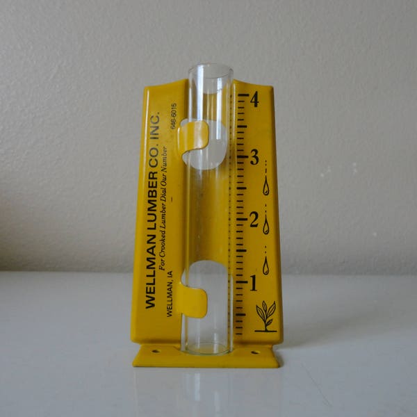 VINTAGE wellman lumber co. inc. RAIN GAUGE