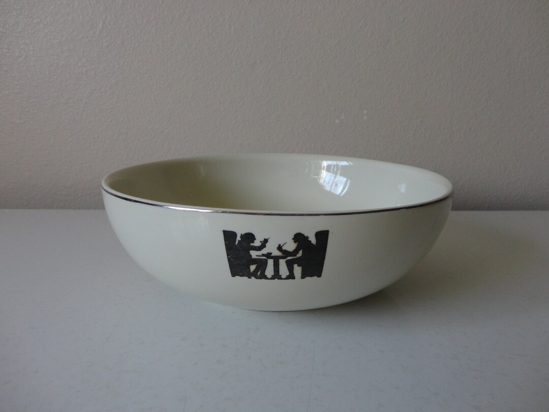 VINTAGE Ceramic SERVING BOWL Hall's Superior Quality Etsy