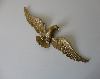 VINTAGE cast brass EAGLE wall HANGING