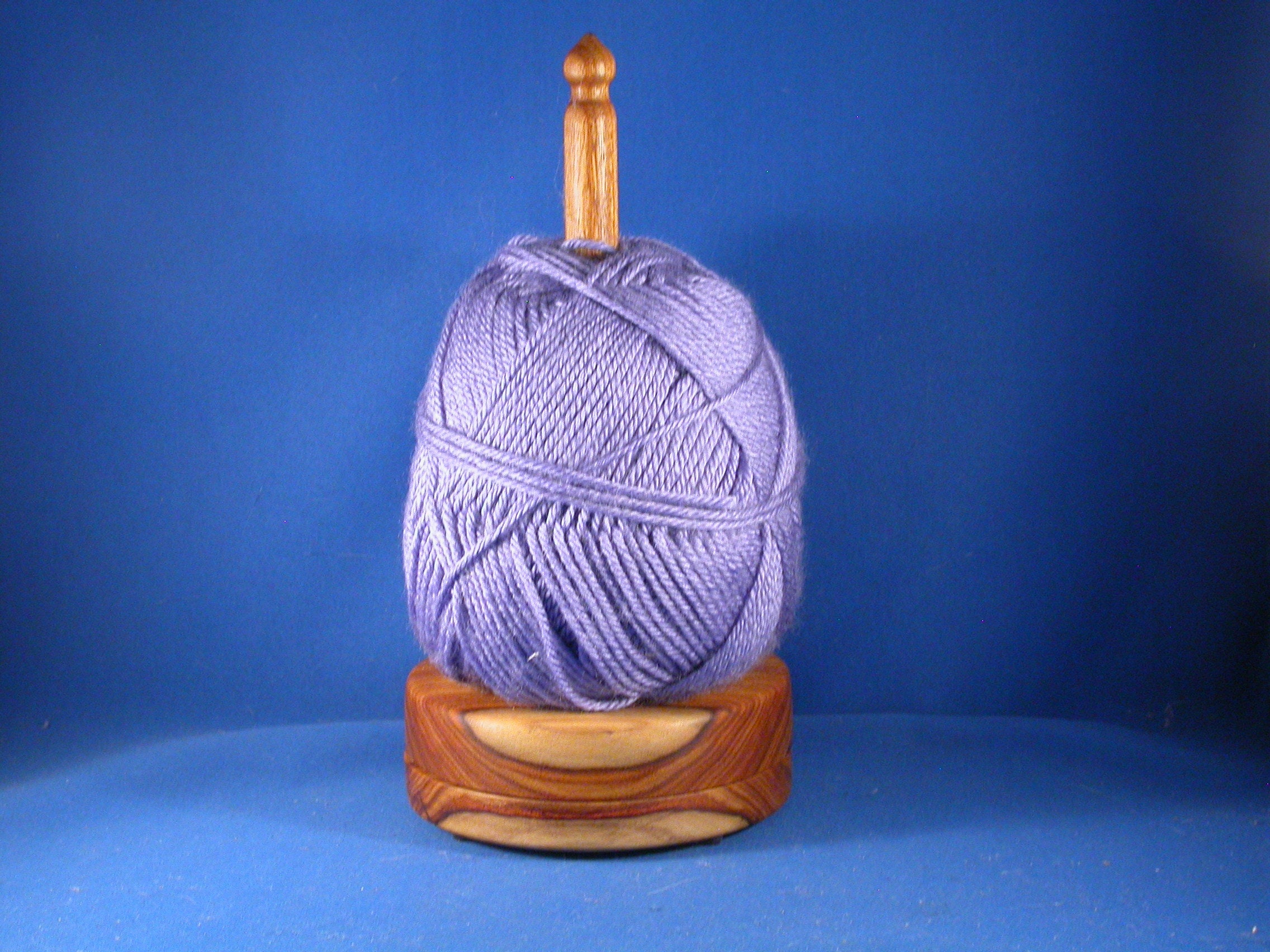 Handcrafted Wooden Crochet Stand - Yarn Organizer and Tension