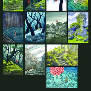 SALE Landscapes postcard set, Other Places, set of 12 cards image 3