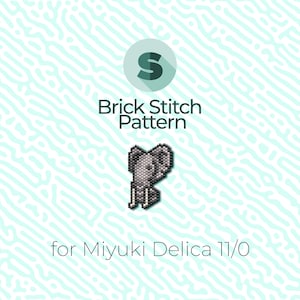 &quot;Elefant &quot;&quot;Ziegelstein&quot;&quot; und Peyote-Muster für Miyuki-Rocailles 11/0.&quot;