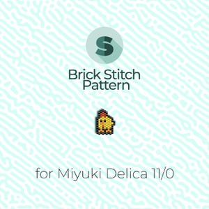 Funny Chicken Brick Stitch Pattern and Peyote Pattern - for Miyuki Seed Beads 11/0