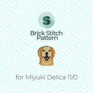 Lab Brick Stitch Pattern and Peyote Pattern - for Miyuki Seed Beads 11/0