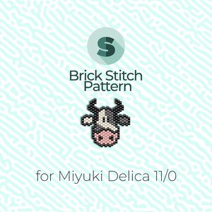 Kuh Ziegelstein-Muster und Peyote-Muster - für Miyuki-Rocailles 11/0