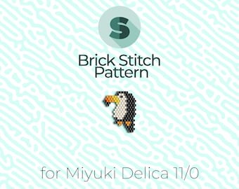 Little Toucan Ziegelstein-Muster und Peyote-Muster - für Miyuki-Rocailles 11/0