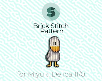 Duck Stickmuster für Miyuki Saatperlen 11/0 und Peyotemuster