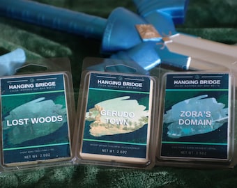 Cera profumata Legend of Zelda / Profumi ispirati a Zelda / Lost Woods / Zora's Domain / Gerudo Town / Regali Zelda / Cera profumata Videogiochi