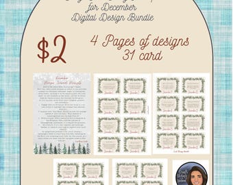 Diario de oración de invierno: Tarjetas diarias de diciembre