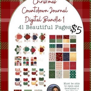 Christmas Countdown Journal Bundle 1