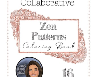 Libro para colorear con patrones zen