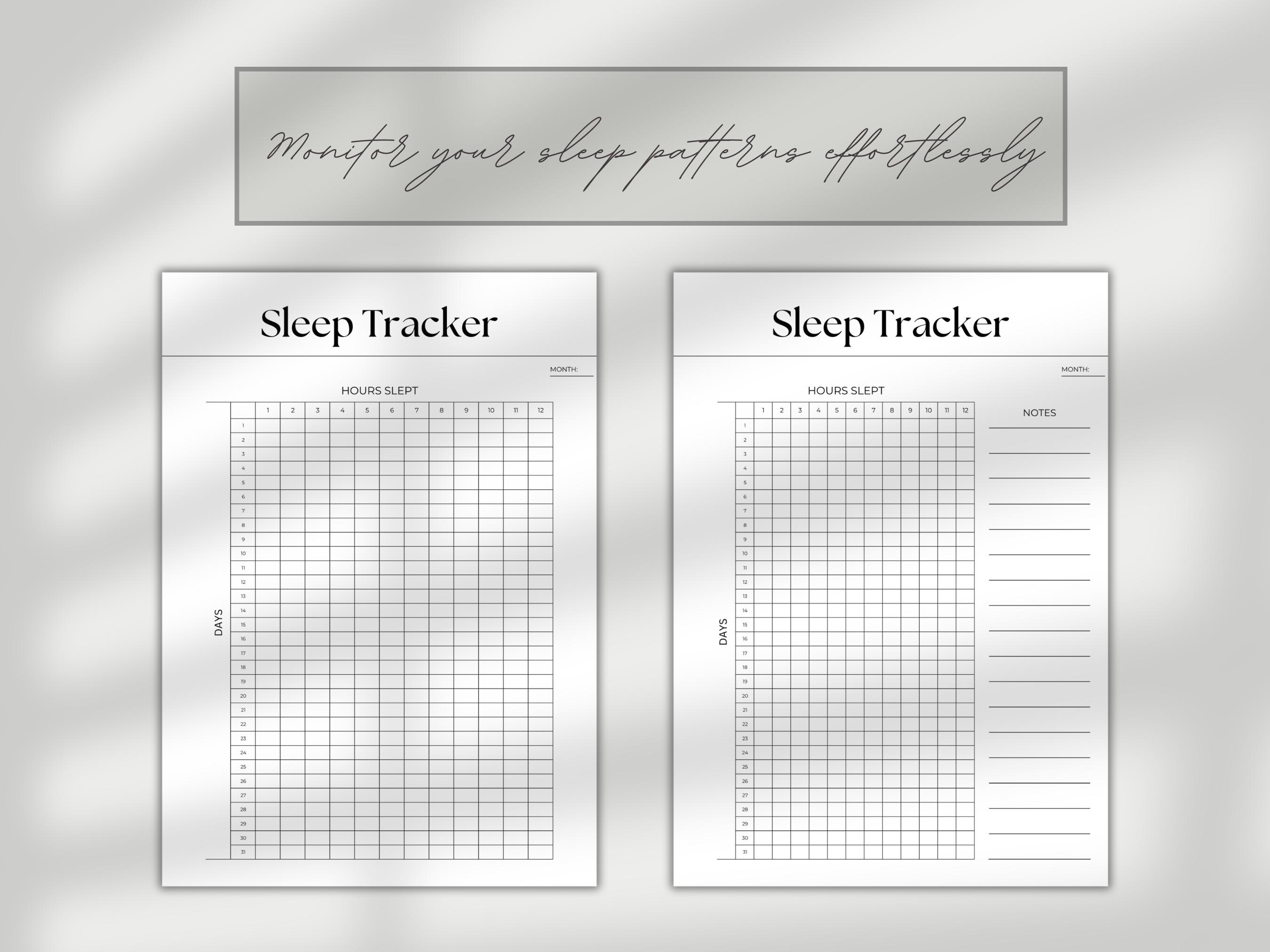 Sleep Tracker Printable Digital Dream Journal Dream Tracker Sleep