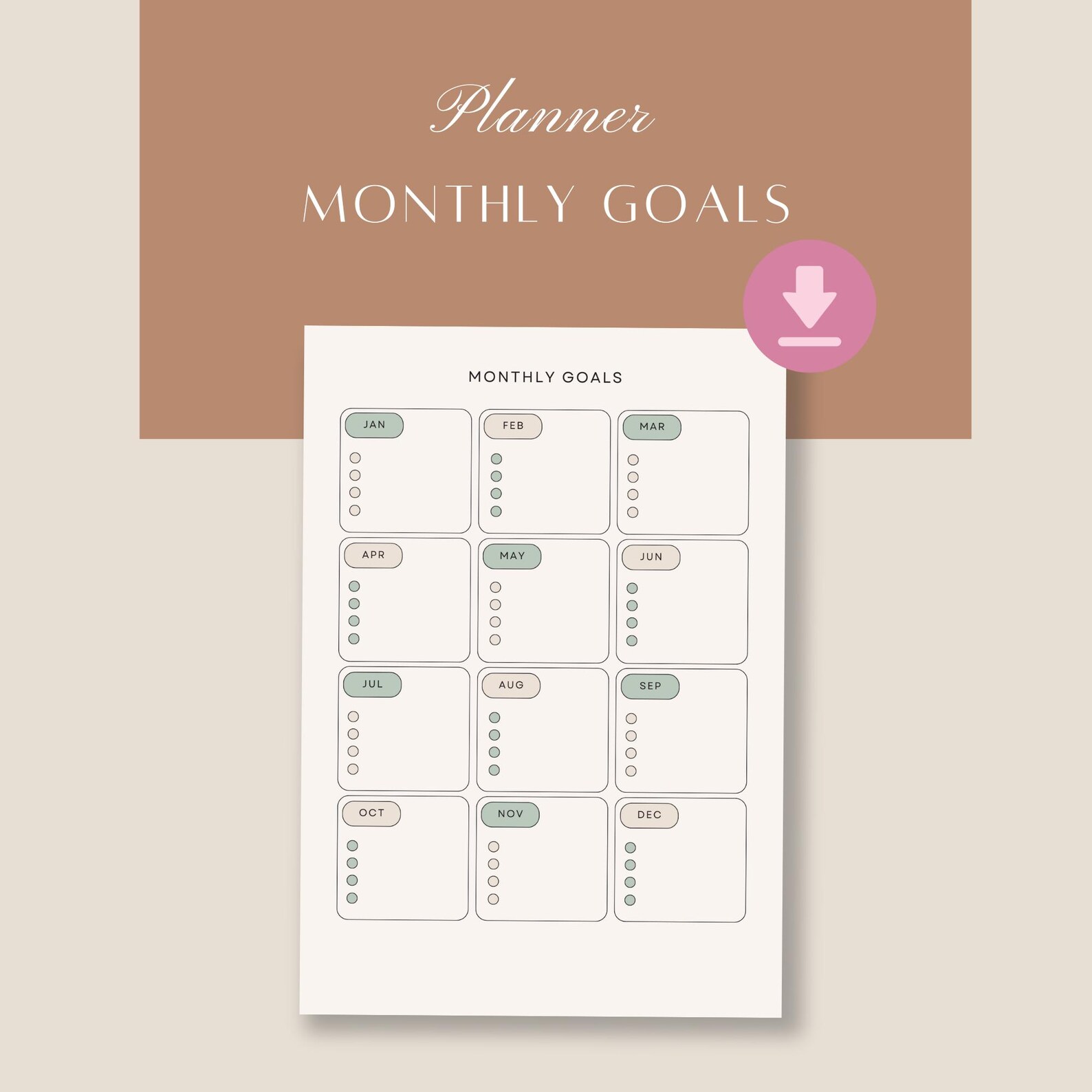 7 Printable Ultimate Planner Templates: Daily, Weekly, Monthly & Yearly ...