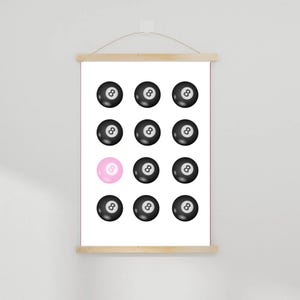 8 ball aesthetic digital poster room decor