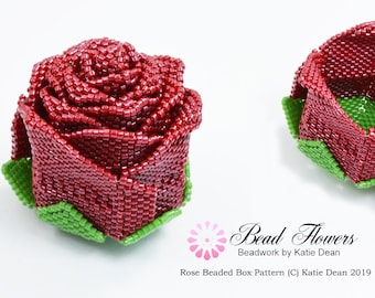 Rose Beaded Box Pattern / Tutorial