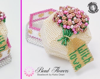 Mother's Day Cake Beaded Box pattern / tutorial for beading