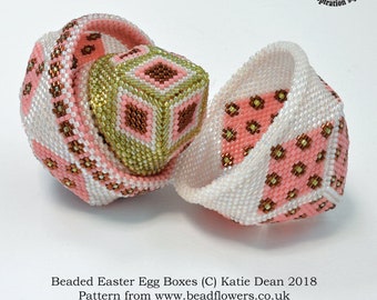 Beaded Easter Egg Boxes Pattern