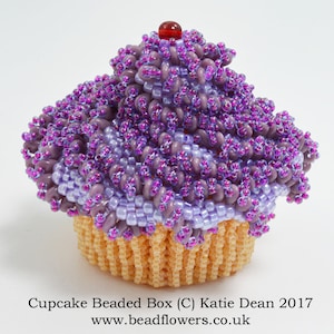 Cupcake Beaded Box Pattern by Katie Dean