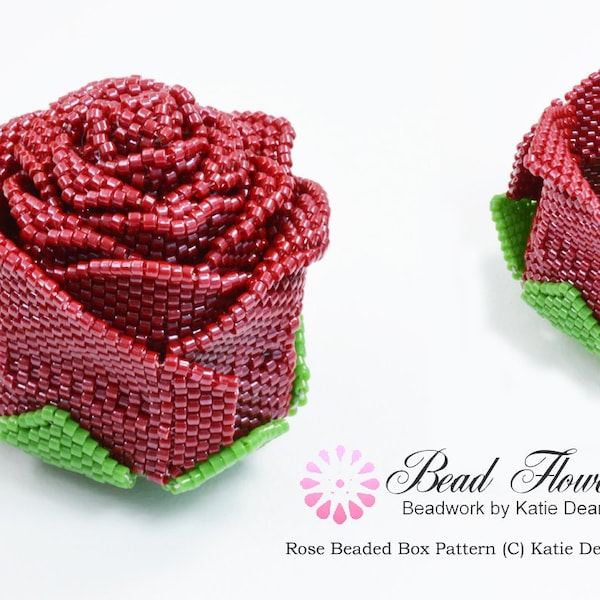 Rose Beaded Box Pattern / Tutorial