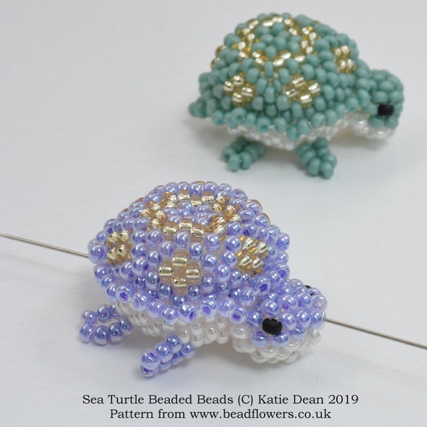 Tutorial to make a beaded turtle, PDF download