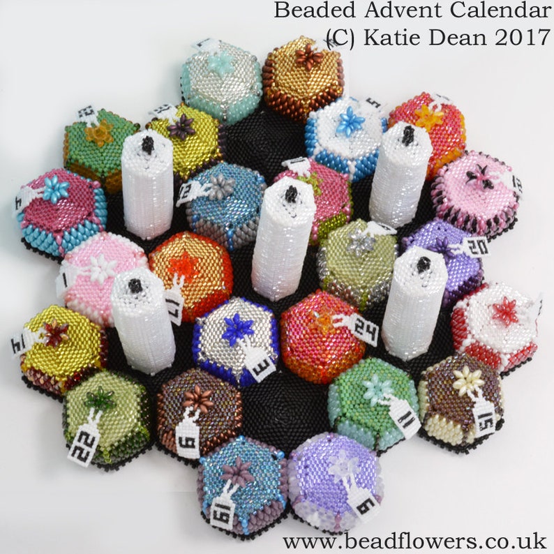 Advent Calendar Beaded Box Pattern Etsy