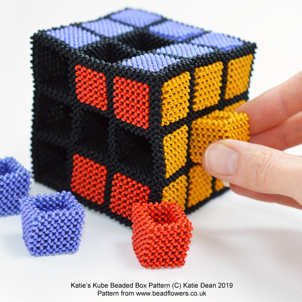 Katie's Kube Beaded Box Tutorial / Beading Pattern