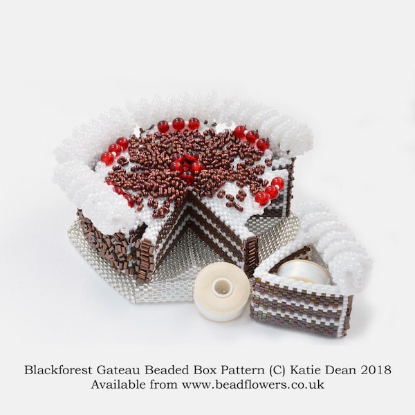 Blackforest Gateau Beaded Box with Drawers Pattern