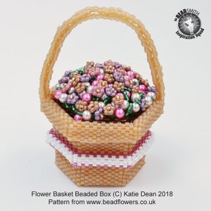 Flower Basket Beaded Box Tutorial image 2