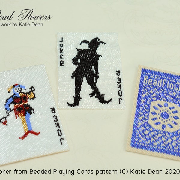 Joker Playing Card beading pattern/tutorial