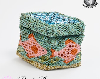 Underwater beaded box pattern / Tutorial for a beaded box