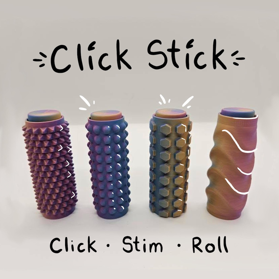 Click Stick | Tactile Desk Toy | 3D Printed & Customizable - Etsy