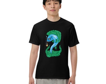 Professor Fish Cartoon Fish Garment-dyed Heavyweight T-shirt